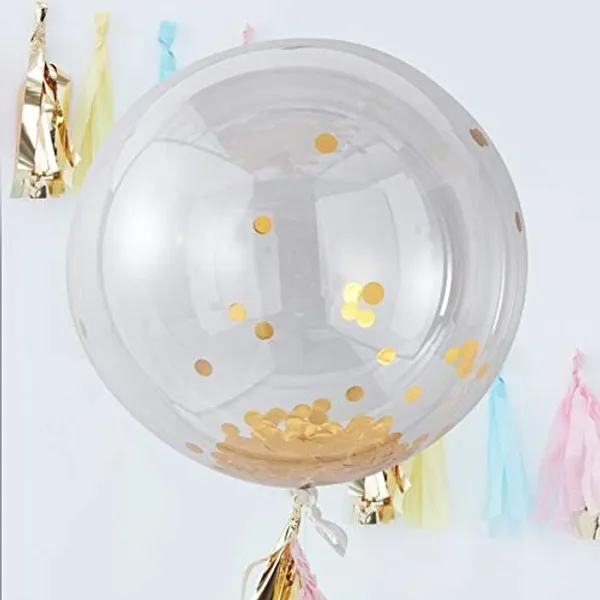 Golden_Confetti_Transparent_Balloon_With_Foil_Confetti_Fillers_|_For_Birthday_Party_Wedding_Decoration