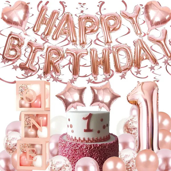 Pink_First_Birthday_Balloon_Decorations_Kit_(Blue)_(50_Pcs)_(32_Inch_|_18_Inch)