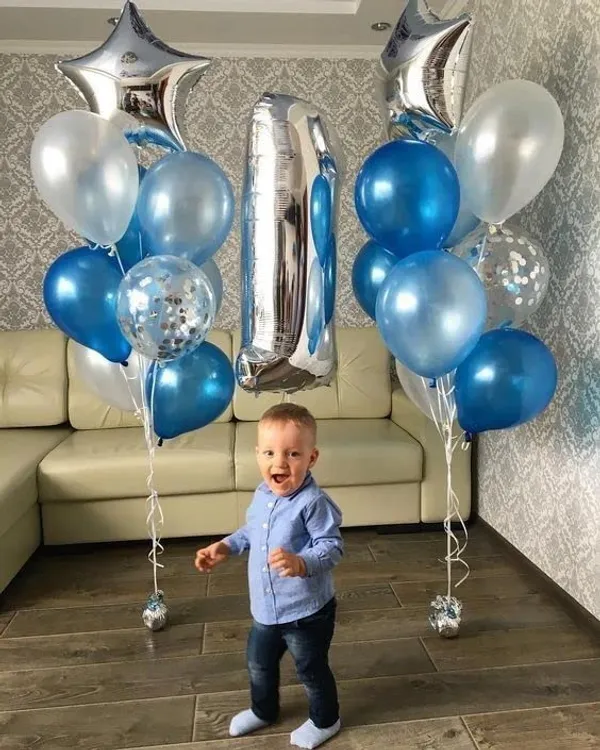 Multicolor_Crown_&_Foil_Balloons_|_For_1St_Birthday_Celebration_(Number_1)_(32_Inch)_(21_Pcs)