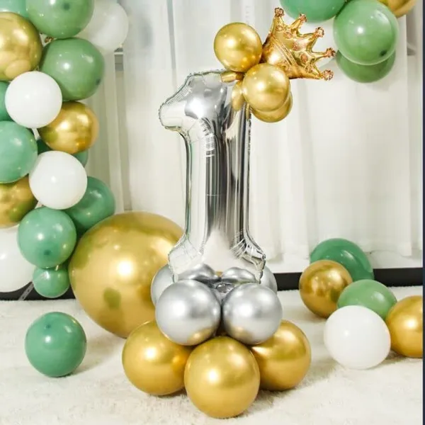 Multicolor_Crown_&_Foil_Balloons_|_For_1St_Birthday_Celebration_(Number_1)_(32_Inch)_(16_Pcs)