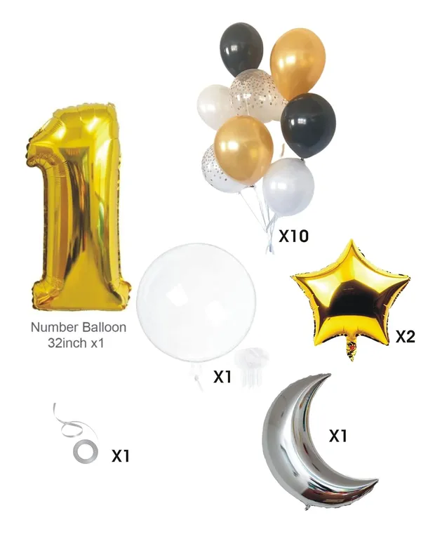 Multicolor_Moon_And_Star_Balloons_|_For_1St_Birthday_Celebration_(Number_1)_(32_Inch)_(16_Pcs)