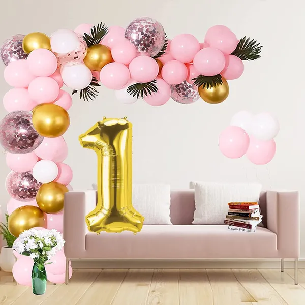 Pink_1St_Birthday_Decorations_Set__Air_Pump_Aluminum_Foil_Paper_(Number_1)_&_Confetti_Balloons_Set