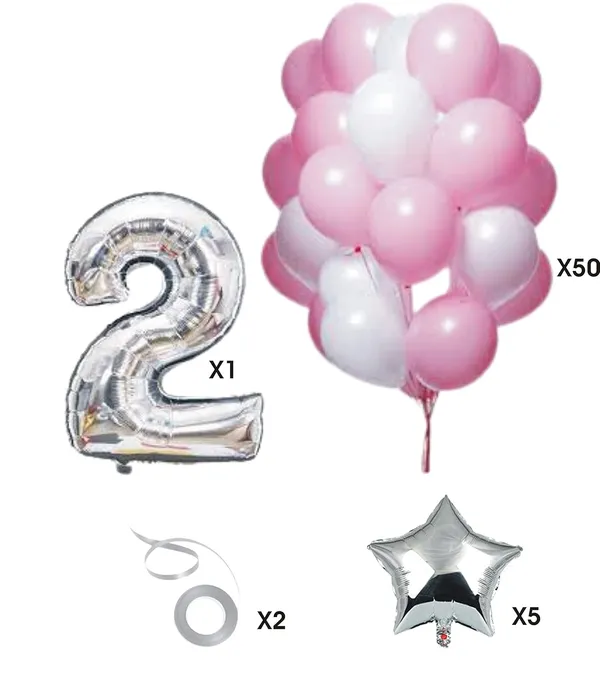 Multicolor_Girl_Boy_2Nd_Birthday_Theme_Star_Foil_Balloons_(Number_2)_(32_Inch)_(58_Pcs)