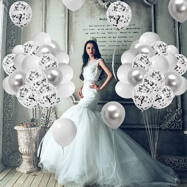 White_&_Silver_Latex_Metallic_Helium_Balloons_|_For_Wedding_Bridal_Engagement_Birthday_Graduation_Supplies_Decorations_(50_Pcs)