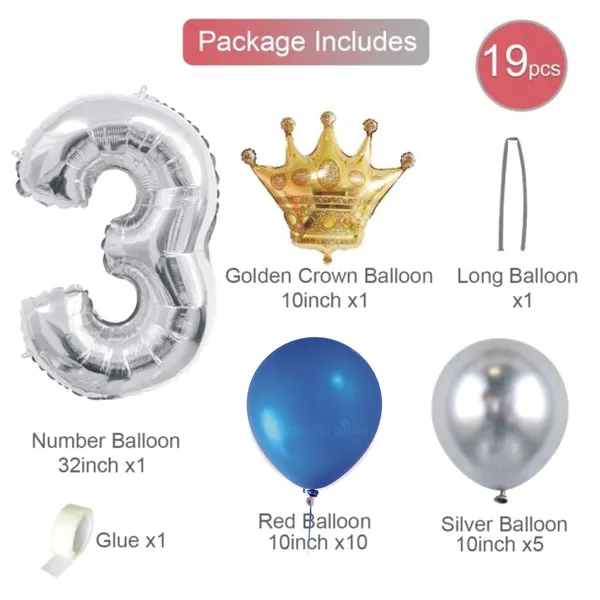 Multicolor_Girl_Boy_3Rd_Birthday_Theme_Foil_Balloons_(Number_3)_(32_Inch)_(19_Pcs)