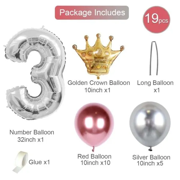 Multicolor_Girl_Boy_3Rd_Birthday_Theme_Foil_Balloons_(Number_3)_(32_Inch)_(19_Pcs)
