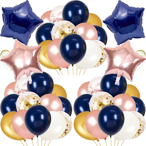 Navy_Blue_&_Rose_Gold_Star_Foil_Balloons_|_For_Birthday_Baby_Bridal_Shower_Wedding_Party_Decorations_(64_Pcs)_(12_Inch)