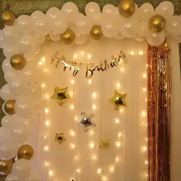 White_Gold_&_Silver_Balloons_Net_Backdrop_Led_Light_|_For_Party_Decoration_(10Ft_X_5Ft)_(76_Pcs)