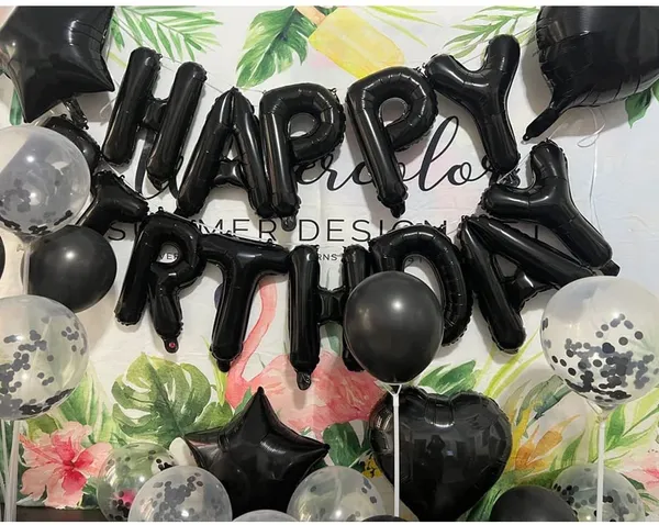 Black_10Th_Birthday_Party_Decorations_|_Curtains_Latex_And_Confetti_Balloons_|_Number_Foil_Balloons