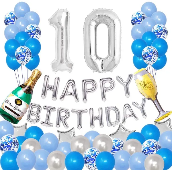 Silver_&_Blue_Number10_Foil_Balloon_&_Latex_Confetti_Balloons_|_For_Birthday_Decorations_Party_Supplies_(32_Inch_Number_Balloon)_(10_Inch_|_12_Inch_Latex_Balloon)