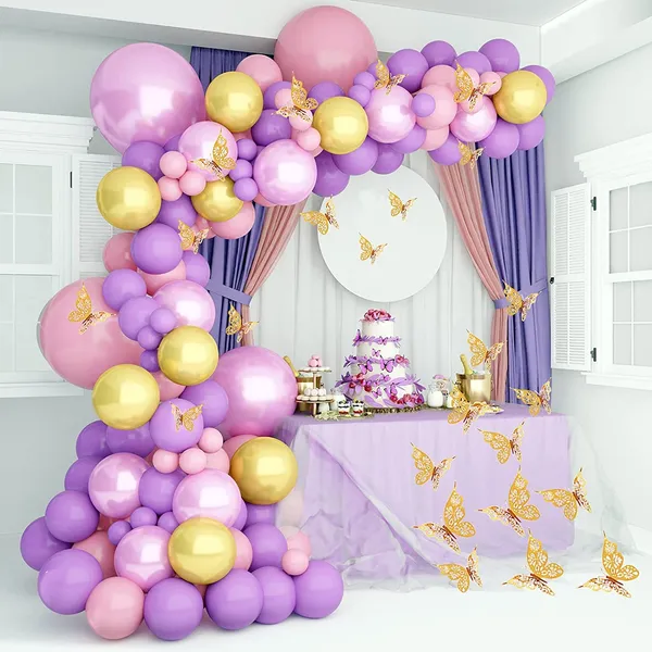 Pink_&_Purple_Metallic_Latex_Birthday_Balloons_Decoration_Garland_Kit_|_For_Wedding_Birthday_Supplies_(127_Pcs)