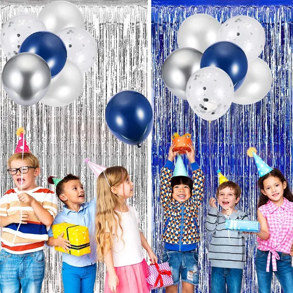 Silver_&_Navy_Blue_Confetti_Balloons_2_Pieces_Foil_Metallic_Fringe_Curtains_|_For_Birthday_Wedding_Party_(40_Pcs)