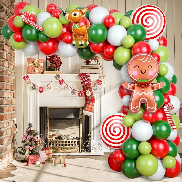 Red_Green_White_Gingerbread_Man_Christmas_Reindeer_Mylar_Balloon_|_For_Christmas_Party_Decorations_New_Year_Holiday_Party_Supplies_(111_Pcs)