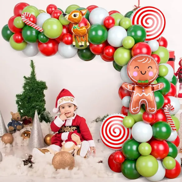 Red_Green_White_Gingerbread_Man_Christmas_Reindeer_Mylar_Balloon_|_For_Christmas_Party_Decorations_New_Year_Holiday_Party_Supplies_(111_Pcs)