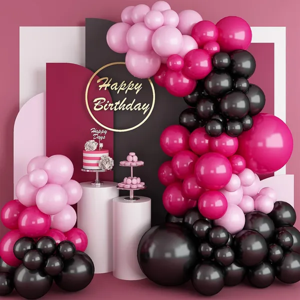 Black_Hot_Pink_Latex_Balloons_|_For_Wedding_Birthday_Graduation_Anniversary_Bachelorette_Party_Background_Decorations_(96_Pcs)