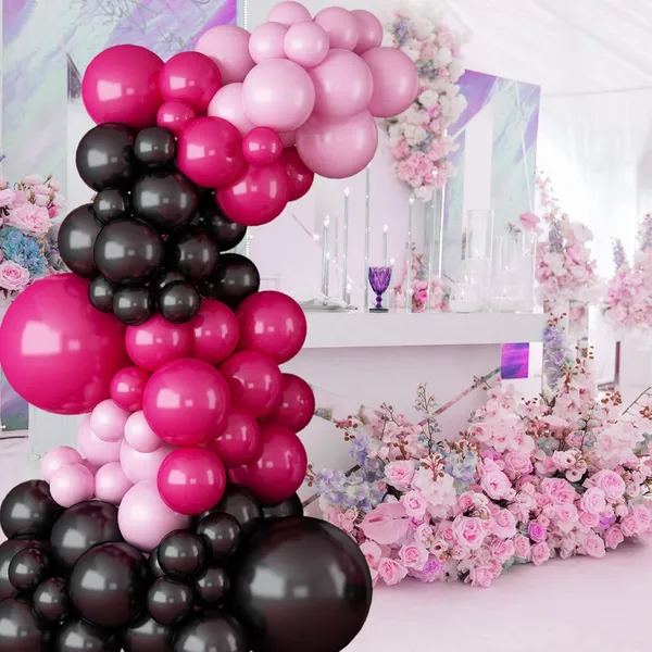 Black_Hot_Pink_Latex_Balloons_|_For_Wedding_Birthday_Graduation_Anniversary_Bachelorette_Party_Background_Decorations_(96_Pcs)