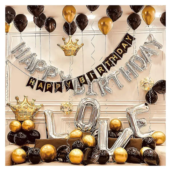 Gold_And_Black_Metallic_Chrome_Latex_Balloons_|_For_Kids_Birthday_Wedding_Decorations