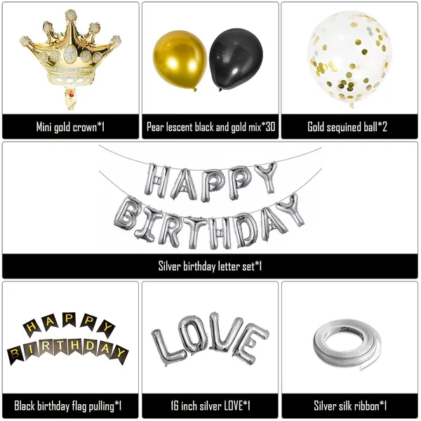 Gold_And_Black_Metallic_Chrome_Latex_Balloons_|_For_Kids_Birthday_Wedding_Decorations