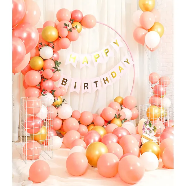 Orange_Pink_&_Gold_Metallic_Chrome_Latex_Balloons_|_For_Kids_Birthday_Wedding_Decorations