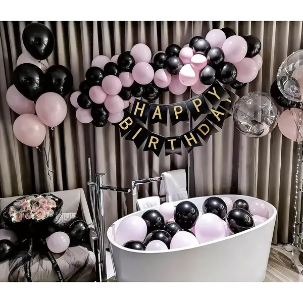 Pink_And_Black_Metallic_Chrome_Latex_Balloons_|_For_Kids_Birthday_Wedding_Decorations
