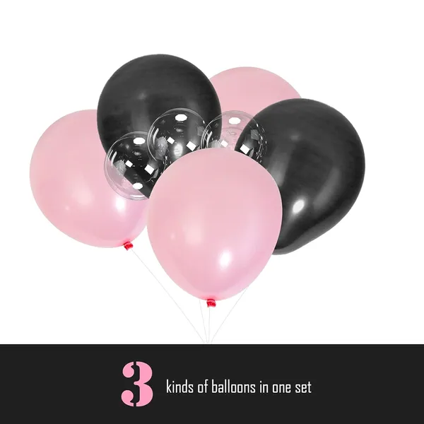 Pink_And_Black_Metallic_Chrome_Latex_Balloons_|_For_Kids_Birthday_Wedding_Decorations
