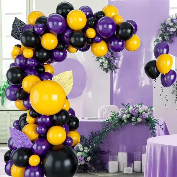 Black_Orange_&_Yellow_Perfect_|_For_Boys_And_Girls_Celebrations_Weddings_Baby_Showers_And_Engagements_Kit_With_Arc_&_Glue_Dots_|_For_Easy_Diy_Decorations_(65_Pcs)