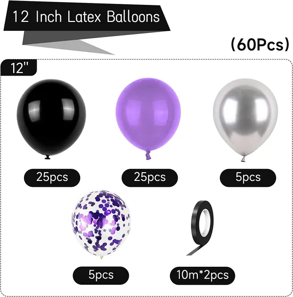 Black_Purple_&_Silver_Latex_Balloon_Garland_Arch_|_For_Party_Decorations_Birthday_Decorations_Wedding_Decorations_(50_Pcs)_(12_Inch)