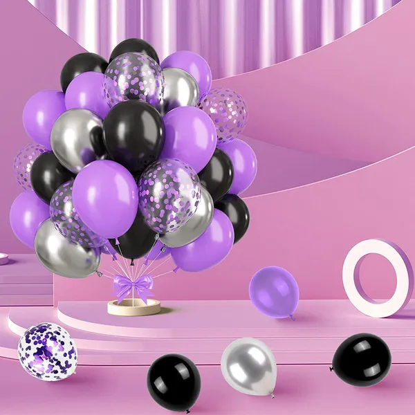 Black_Purple_&_Silver_Latex_Balloon_Garland_Arch_|_For_Party_Decorations_Birthday_Decorations_Wedding_Decorations_(50_Pcs)_(12_Inch)