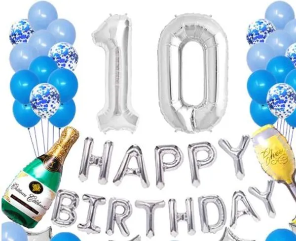 Silver_&_Blue_Number10_Foil_Balloon_&_Latex_Confetti_Balloons_|_For_Birthday_Decorations_Party_Supplies_(32_Inch_Number_Balloon)_(10_Inch_|_12_Inch_Latex_Balloon)