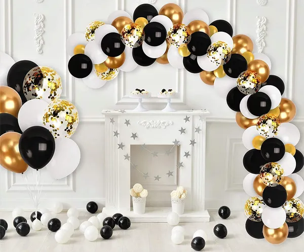 White_Black_&_Gold_Balloons_Arc_Combo_|_For_Anniversary_Wedding_Birthday_Decoration_(101_Pcs)