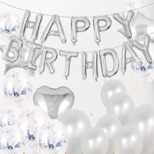 Silver_10Th_Birthday_Party_Decorations_|_Curtains_Latex_And_Confetti_Balloons_|_Number_Foil_Balloons_(32_Inch)