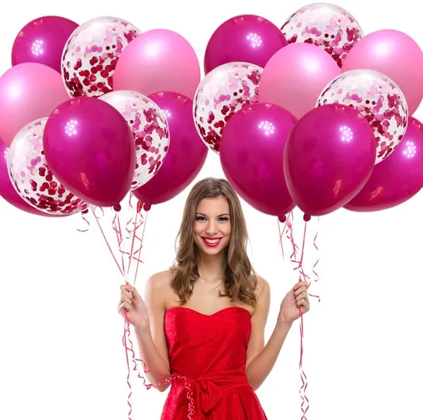 Hot_Pink_Premium_Latex_Confetti_Balloons_&_Ribbon_|_For_Party_Decorations_Supplies_(12_Inch)