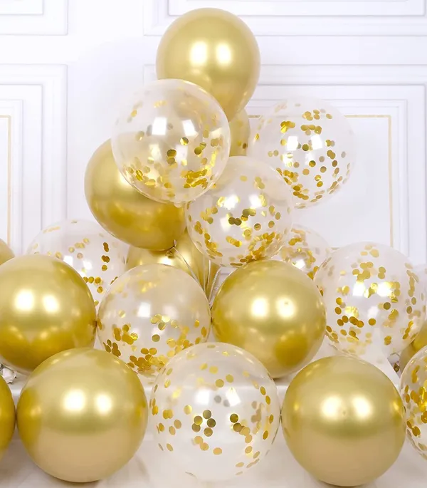 Golden_Chrome_&_Confetti_Balloons_&_Ribbons_Party_Decorations_Set_(42_Pcs)_(12_Inch)_(64_Ft_Ribbon)