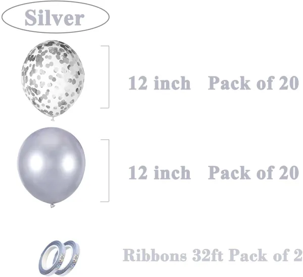 Silver_Chrome_Confetti_Latex_Balloons_And_Ribbons_Decorations_Set_(Pack_Of_42)_(64_Ft_Ribbon)_(12_Inch)