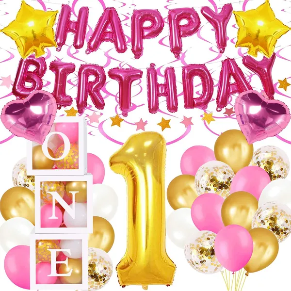 Pink_First_Birthday_Balloon_Decorations_Kit_(Blue)_(50_Pcs)_(32_Inch_|_18_Inch)