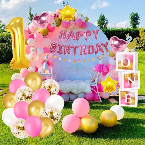 Pink_First_Birthday_Balloon_Decorations_Kit_(Blue)_(50_Pcs)_(32_Inch_|_18_Inch)