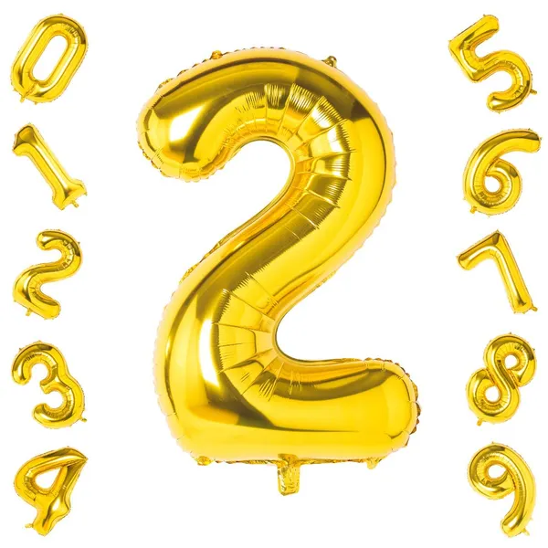 Golden_Birthday_Helium_Mylar_Digital_Foil_Balloon_Party_Decorations_Supplies_(32_Inch)_(Number_2)