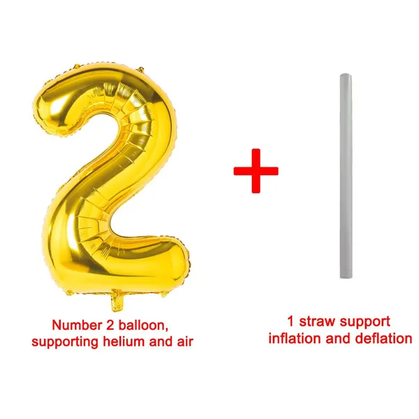 Golden_Birthday_Helium_Mylar_Digital_Foil_Balloon_Party_Decorations_Supplies_(32_Inch)_(Number_2)