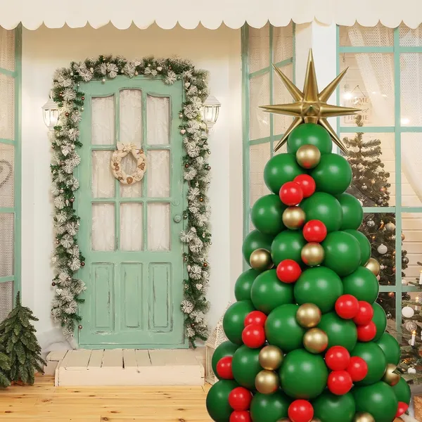 Green_Red_&_Gold_Latex_Tree_Balloons_With_Starburst_Balloons_|_For_Christmas_Party_Decorations_Birthday_Party_Supplies_(102_Pcs)