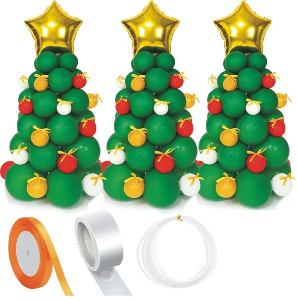 Green_Red_&_Yellow_Balloon_Garland_Arch_Kit_|_For_Christmas_Party_Decorations_(142_Pcs)