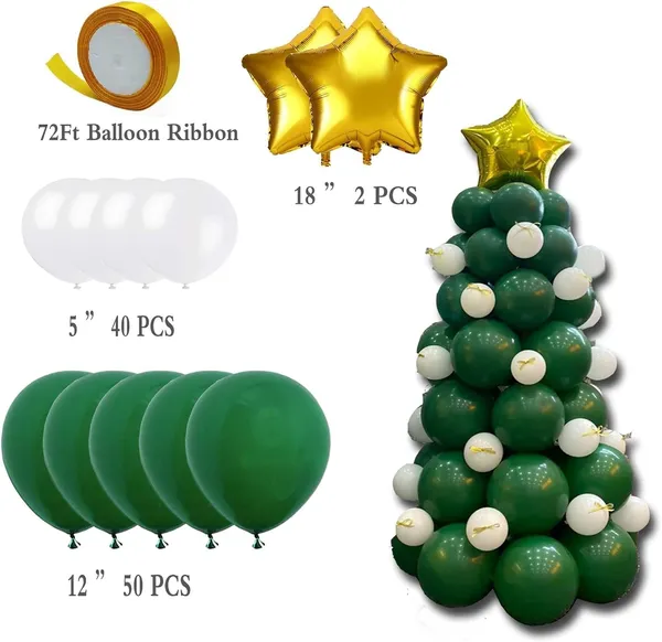 Green_White_&_Gold_Latex_Balloons_Garland_Arch_Kit_|_For_Xmas/New_Year_Party_Decoration_(93_Pcs)