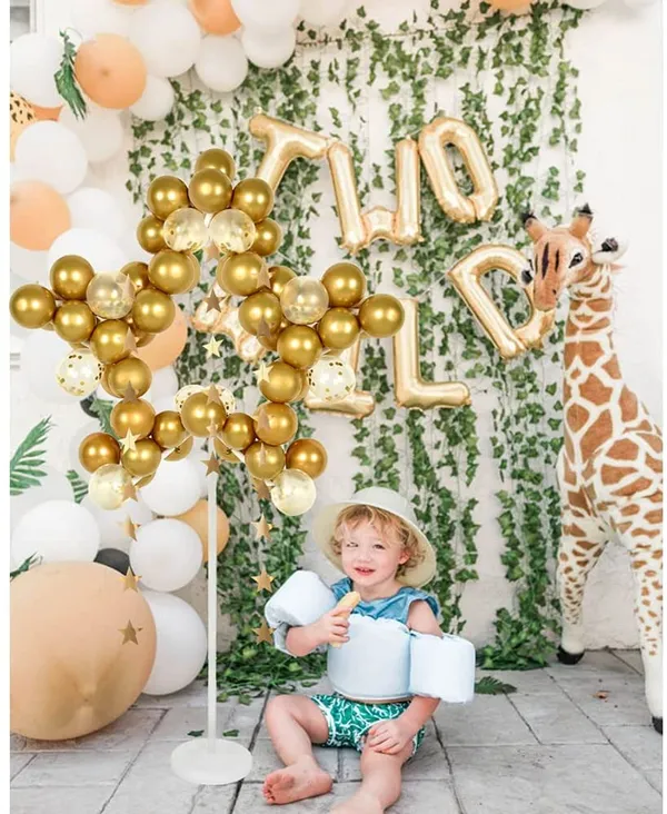 White_Balloon_Column_Kit_&_Star_Shape_Stand_Holder_Centerpieces_With_Sticks_&_Base_(Star_Shape)_(57_Inch_Stand)