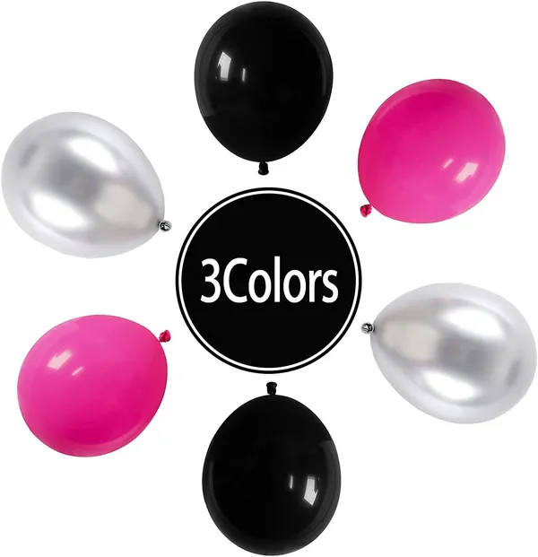 Hot_Pink_&_Black_Latex_Balloons_With_Ribbons_|_For_Girls_Birthday_Engagement_Anniversary_Wedding_Bridal_Shower_Party_Graduation_Decoration_(30_Pcs)_(12_Inch)