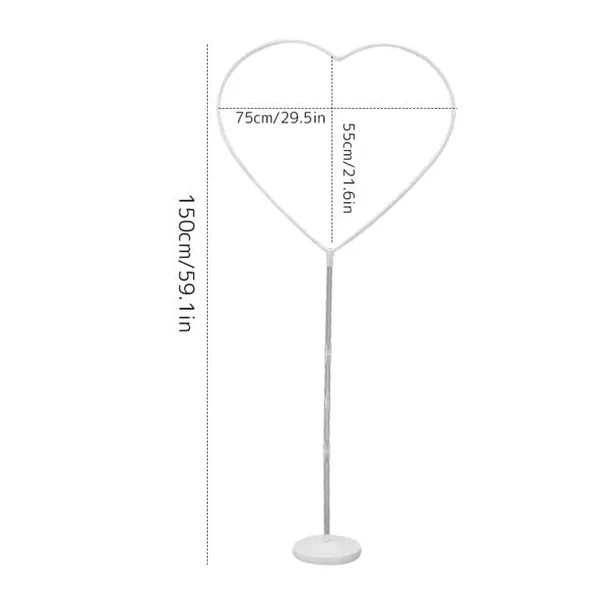 White_Balloon_Arch_Column_Stand_Kit_|_For_Proposal_Birthday_Wedding_Graduation_Anniversary_(Heart_Shape)