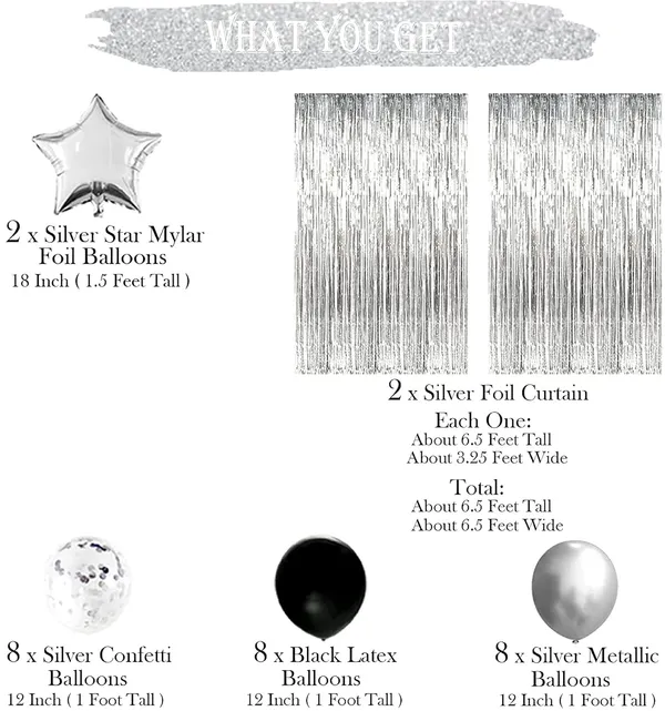 Silver_&_Black_Silver_Foil_Curtain_Backdrop_Pack_Of_2_Black_And_Silver_Balloons_Set_|_For_Birthday_Decorations_Wedding_Party_New_Years_Eve_Party_Supplies_Decorations