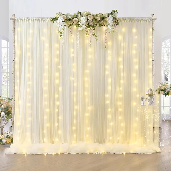 Lazybeee_17pcs_White_Backdrop_Net_for_Decoration_with_Led_Light,_Marigold_Flowers_|_Haldi_Decoration_Items_for_Marriage_|_Backdrop_for_Pooja_Decoration,_Ganpati,_Janmashtami,_Varalakshmi,_Diwali