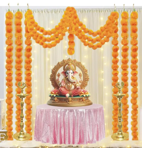 Lazybeee_17pcs_White_Backdrop_Net_for_Decoration_with_Led_Light,_Marigold_Flowers_|_Haldi_Decoration_Items_for_Marriage_|_Backdrop_for_Pooja_Decoration,_Ganpati,_Janmashtami,_Varalakshmi,_Diwali