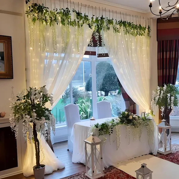 Lazybeee_18pcs_White_Sheer_Backdrop_with_Green_&_White_Wisteria_for_Festive_Home_Decor_Celebration_Ganpati_Pandal_Decoration_Kit_for_Home_Backdrop_for_Pooja_Decoration,_Birthday
