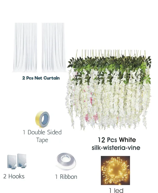 Lazybeee_19pcs_Decorative_White_Net_Curtain_Backdrop_with_White_Wisteria_Flower_for_Event_Decorations_Wedding,_Festival_Ganesh_Backdrop_for_Pooja_Decoration_Ganpati_Janmashtami_Varalakshmi_Diwali