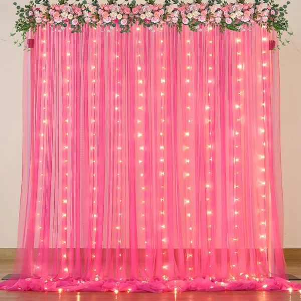 Lazybeee_7pcs_Elegant_Pink_Sheer_Backdrop_Net_Cloth_LED_Lights_for_a_Festive_Home_Decor_Ganpati_Pandal_Decoration_Kit_Backdrop_for_Birthday_Pooja_Decoration_Janmashtami_Varalakshmi_Diwali_Decor